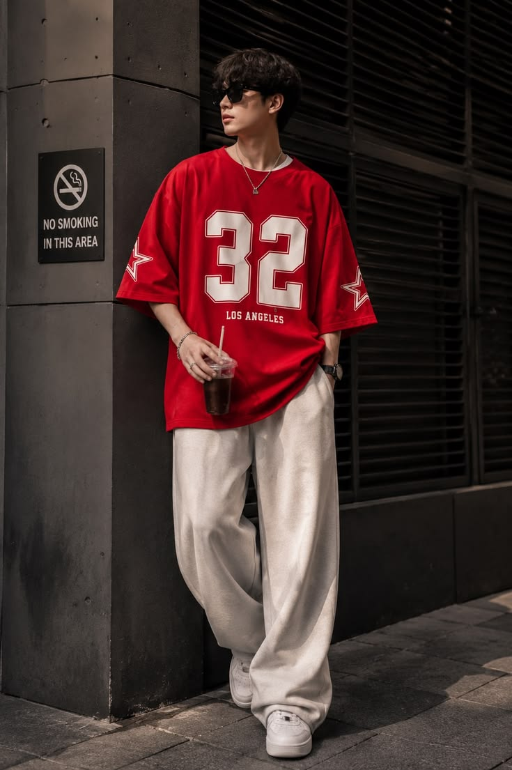 Oversized Red  Jersey